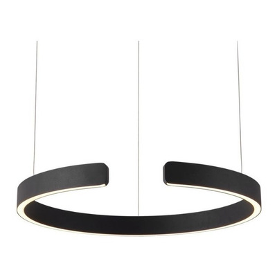 Colgante Led Simple Toluca Aro 50w 60cm Negro