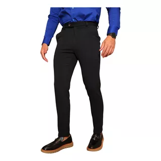 Calça Masculina Alfaiataria Malha Elastano Lycra