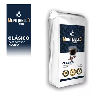 Cafe Molido Tostado Sin Azucar Montibello Clasico 1kg