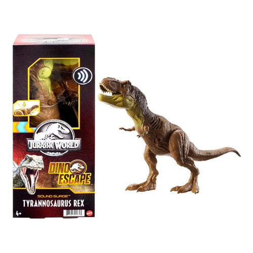 Jurassic World Tyrannosaurus Rex Con Sonido 30 Cm Mattel 