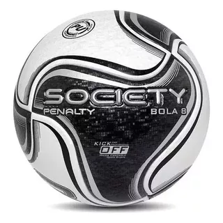 Bola Society Penalty 8 Gomos Termotec Preta Oficial Kick Off