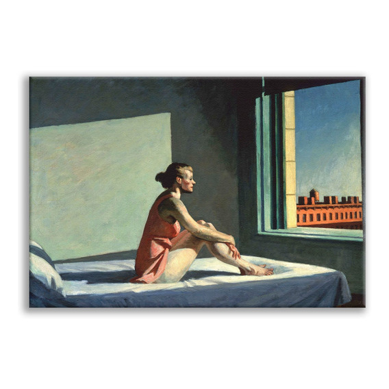 Cuadro Sol De La Mañana Edward Hopper Canvas  75 Cm