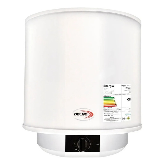 Termotanque 30 Lt Delne Acero Color Blanco