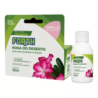 Fertilizante/adubo Forth Rosa Do Deserto - 60ml - Rende 12 L