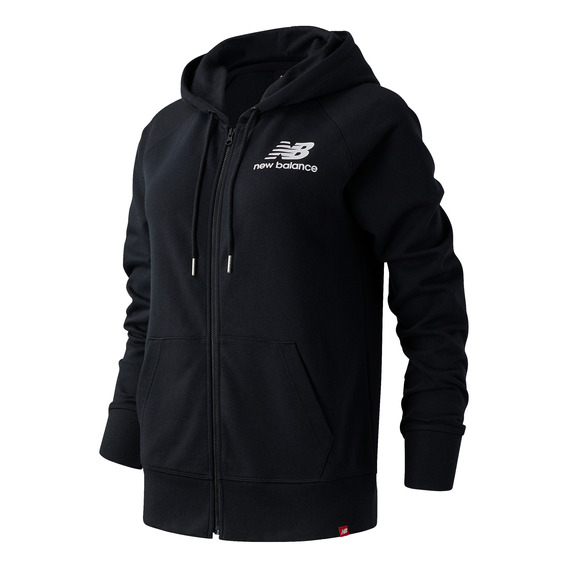 Campera New Balance De Dama - Essentials Full Zip -wj03530bk