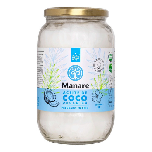 Aceite De Coco Orgánico 1 Lt - Manare