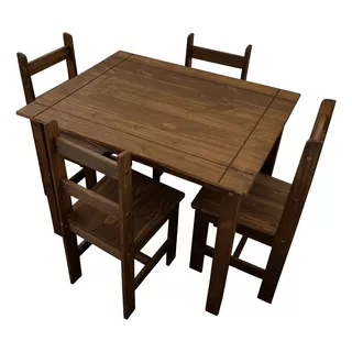 Juego De Comedor 4 Sillas Mesa Rectangular Importas Tu