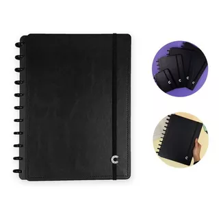 Caderno Inteligente Grande Basic Black Preto