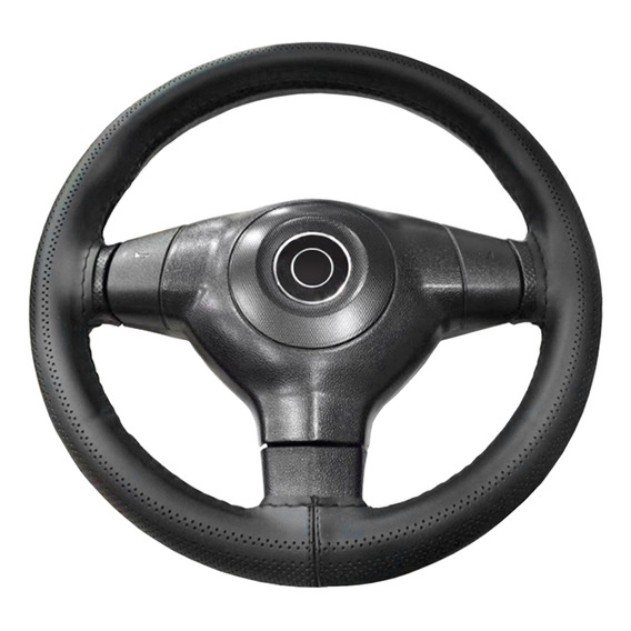 Cubre Volante. Eco Cuero Negro P/coser Auto 