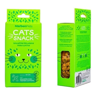 Cats Snack Galletas Rellenas (salmon Con Hierba Gatera) 80gr