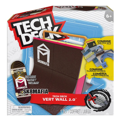 Tech Deck Skate De Dedo Big Rampa Vert Wall Muro Vertical