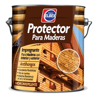 Protector De Madera Elbex 3.6l Caoba Cedro Cristal Roble. Sc