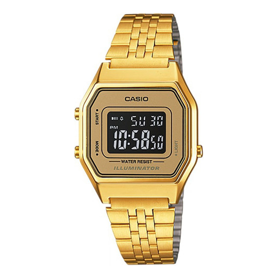 Reloj Para Unisex Casio La-680wga-9b Dorado