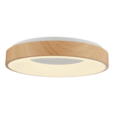 Plafón Led 36w Cct Switch Ø50cm Simil Madera L4436 Mks Madera