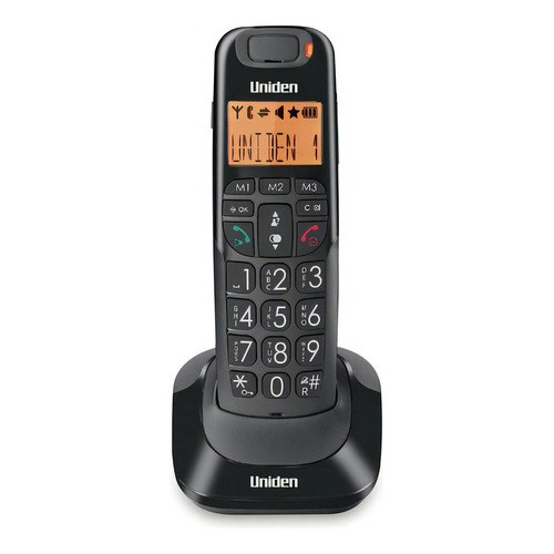 Telefono Uniden 4105 Amplificado Ideal Adultos Mayores Color Negro