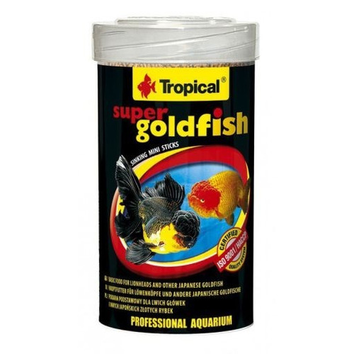 Alimento Tropical Super Goldfish Mini Sticks 150 Gramos Peces Carassius Agua Fría