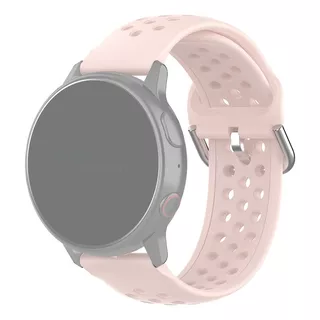 Pulseira 20mm Sport Moderna Para Samsung Galaxy Watch 3 41mm Cor Rosa