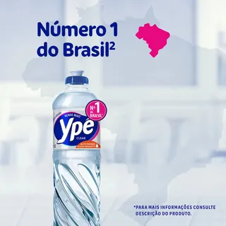 Detergente líquido clear Ypê 500ml 3
