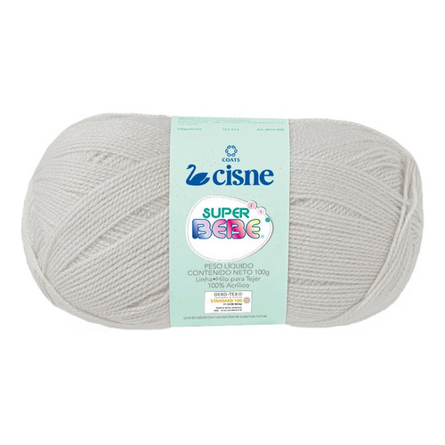 Lana Cisne Super Bebe X 5 Ovillos - 500gr Por Color Color Gris 19002