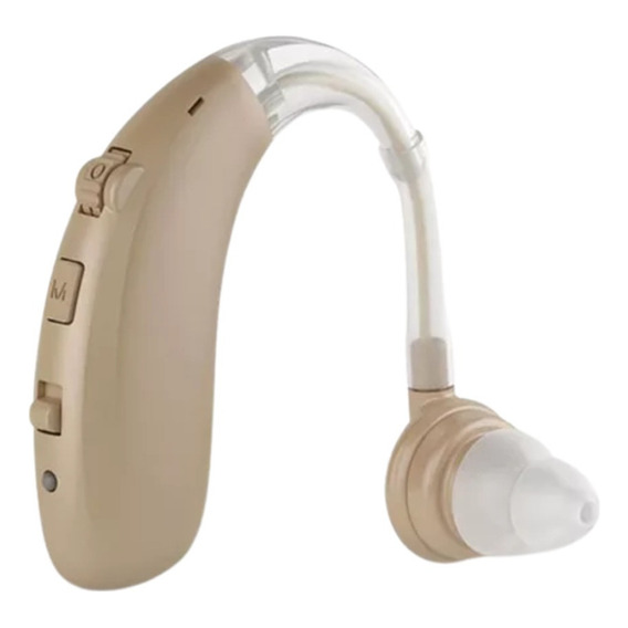 Aparato Auditivo Recargable Sordera Amplicador Bluetooth Color Beige