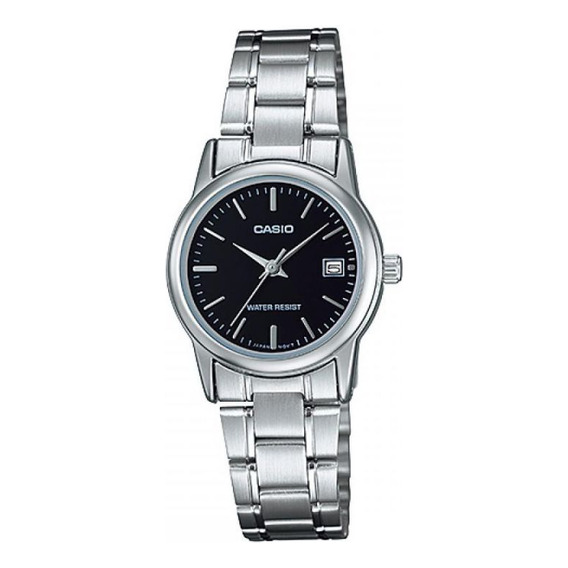 Reloj Para Mujer Casio Ltp-v002d-1a Plateado