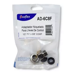 Adaptador Niquelado 3/8 Comp X 1/2 Fip Coflex Ad-6c8f