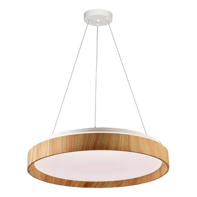 Colgante Bore Led Madera Control Remoto Dimerizable Vk