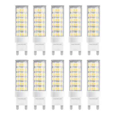Pack Lampara G9 6w Calido Ww X10 Blanco Cálido
