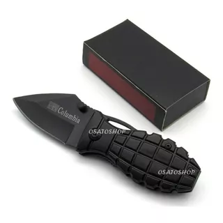 Canivete Militar Granada Tático Black Pocket Com Clip Osato Knives