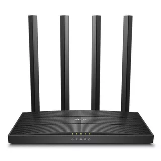 Tp-link, Router Wifi Dual Band Gigabit Ac1200,  Archer A6 Color Negro