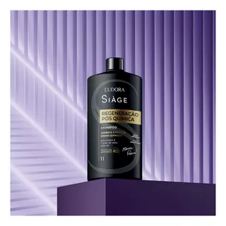 Shampoo Eudora Siage Regeneração Pós Química Litro 1000ml