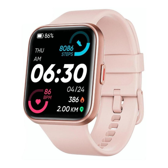 Smartwatch Fitpolo 208BT 1.7" caja dorada reloj inteligente Con Alexa Llamada Bluetooth