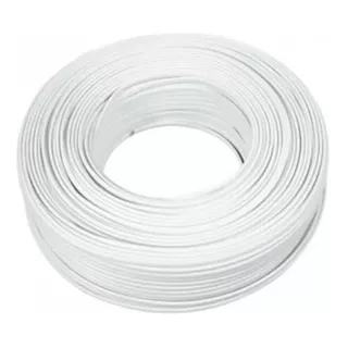 Cable Telefonico Pin 4 Hilos Blanco 100mts 0.5mm 100% Cobre