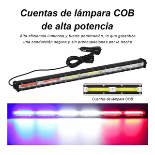 Barra Torreta Estrobo Par Luces Código Policia 24 PuLG 40w