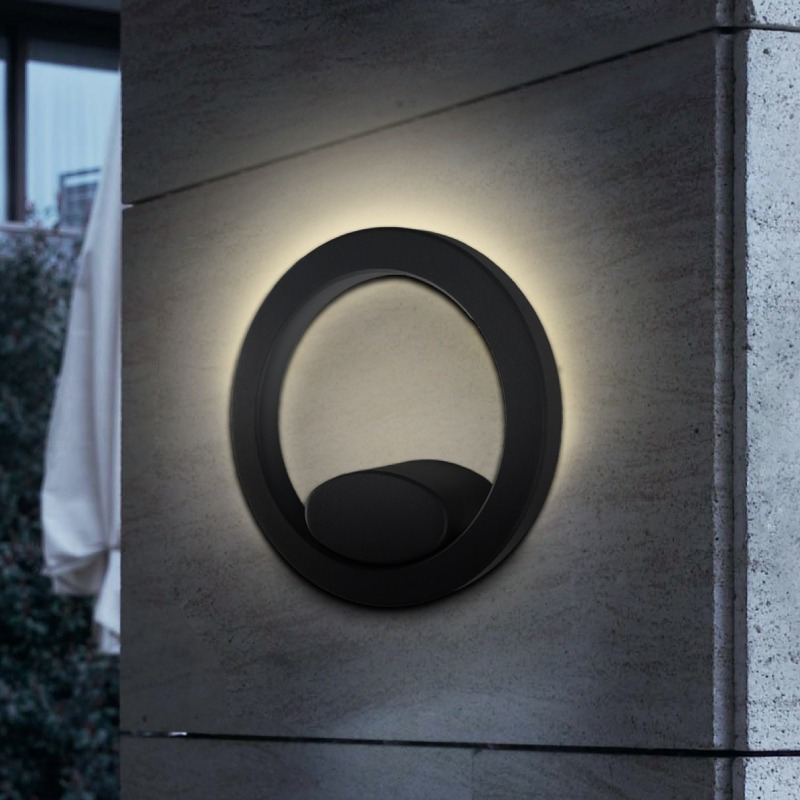 Diseño moderno de pared de luz LED Lampara de pared exterior