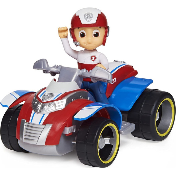 Muñeco Con Vehículo Paw Patrol Ryder Rescue Spin Master Color Blanco