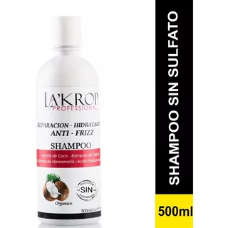 Shampoo Sin Sulfato Sin Parabenos Sin Sal Organico 500ml