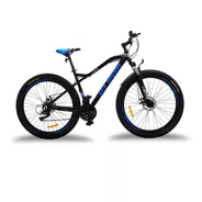 Mountain Bike Kugel Ciclismo Horus  2021 R29 L 21v Frenos De Disco Mecánico Cambios Shimano Tourney Color Negro/azul Con Pie De Apoyo