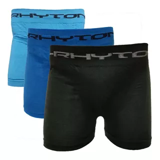 Promo Pack X 12 Boxers Colores Lisos Rhyton Algodón 