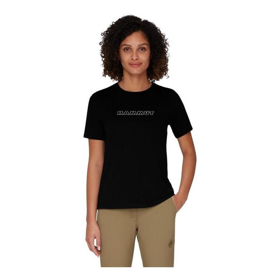 Polera Mujer Mammut Core T-shirt Logo Negro
