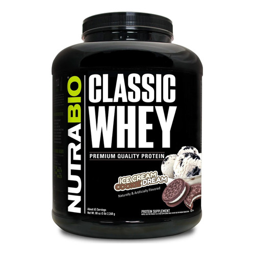 Classic Whey 100% Protein Pure  Nutrabio 5 lb Sabor Ice Dream Cookies Dream