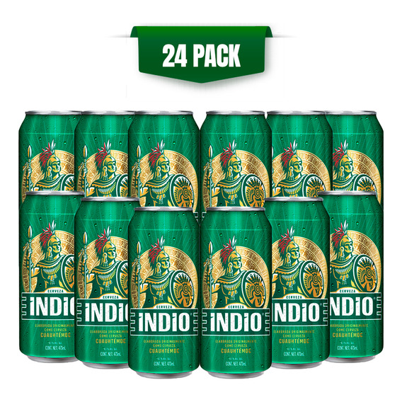 Cerveza Indio 24 latas de 473ml