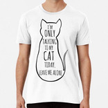 Remera Memes Divertidos De Gatos Solo Estoy Hablando Con Mi 