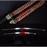Conjunto Katana Wakizashi Daisho Espada Samurai Aço Damasco