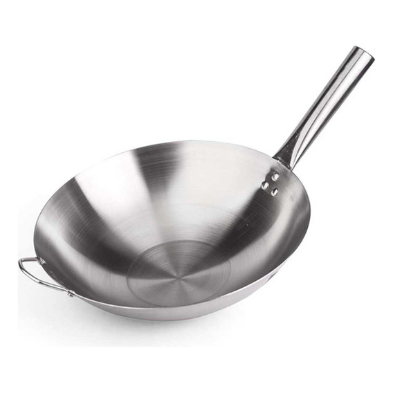 Wok Chifero Numero 40 Cm De Acero Inoxidable