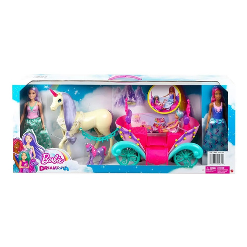Barbie Dreamtopia Set De 3 Muñecas Con Carruaje