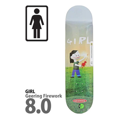 Girl Geering One Off Skateboard Deck - 8.00 