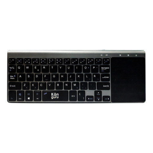 Teclado Känguru K-t10 Con Touchpad Inalámbrico Color Del Teclado Negro Idioma Español Latinoamérica