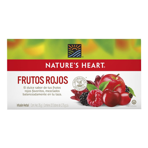 Nature's Heart Té De Frutos Rojos, Naturalmente Sin Cafeína