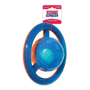 Brinquedo Cães Kong Jumbler Disc Medio Grande Azul E Laranja